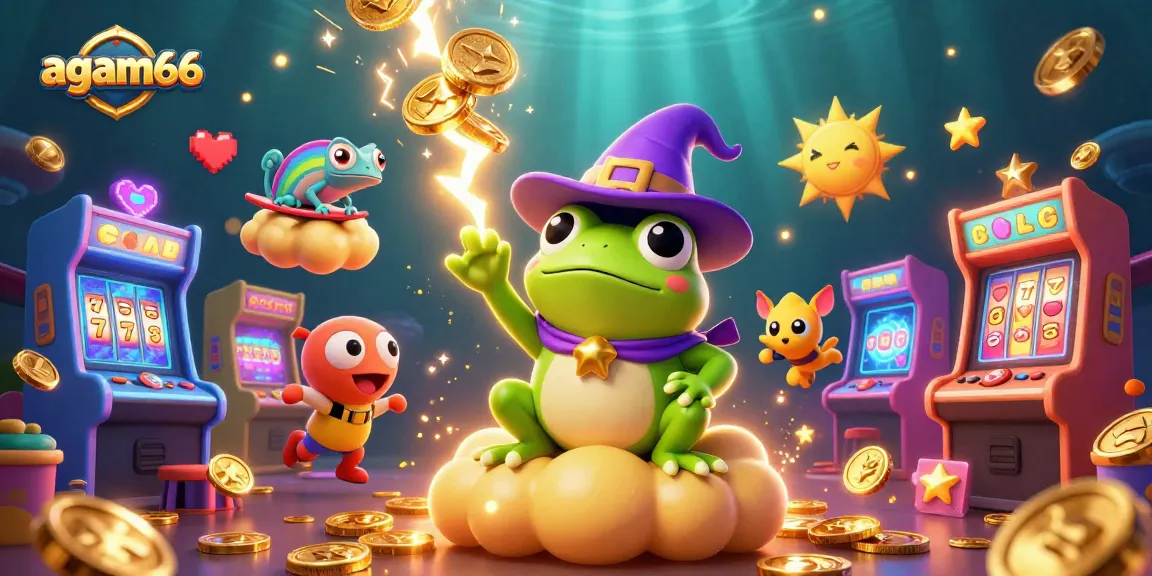 Engage in thrilling adventures with agam66 featuring golden coins and vibrant game machines.