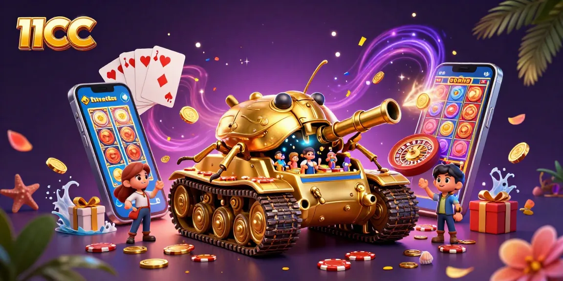 Experience thrilling gaming with 11CC and explosive wins from a unique casino tank adventure