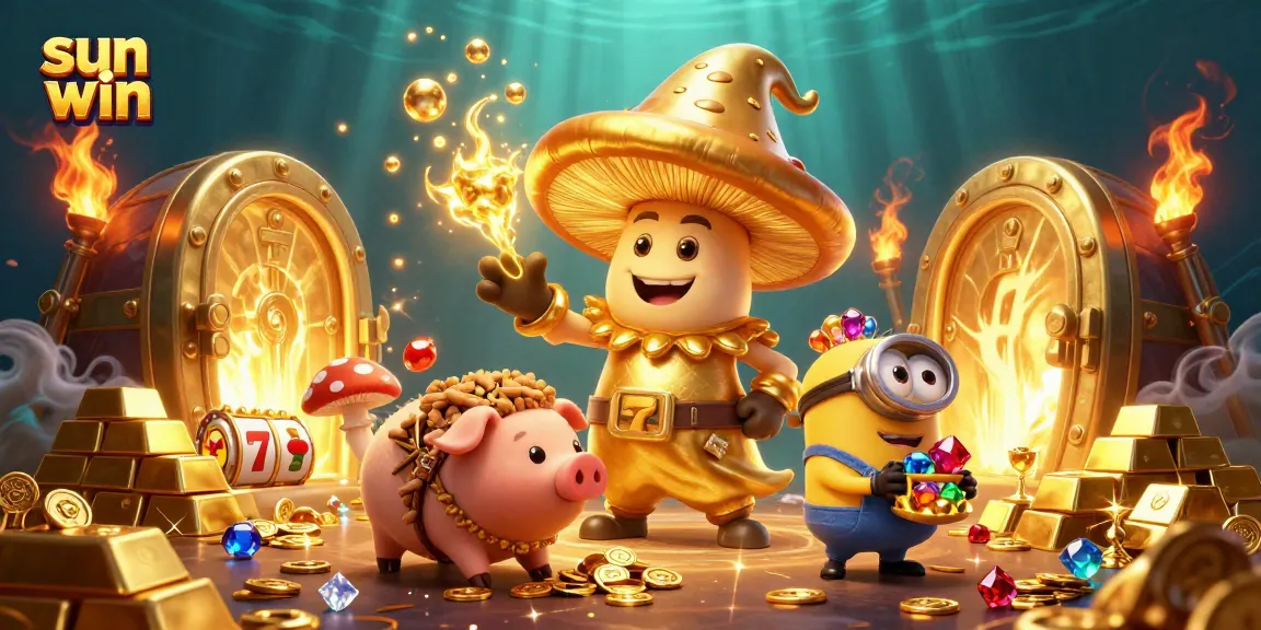 Experience the thrill of sun win as a wizard channels magic, surrounded by casino excitement