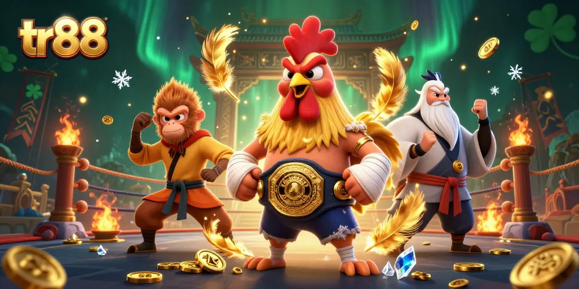 Experience the thrill of tr88 gaming with vibrant characters in an action-filled casino scene.