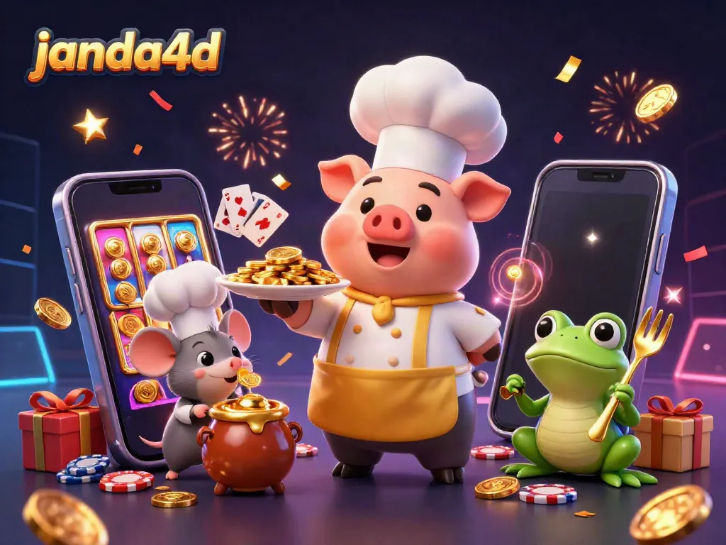 Janda4D menghadirkan hiburan slot dengan karakter lucu dan elemen kasino yang menarik.