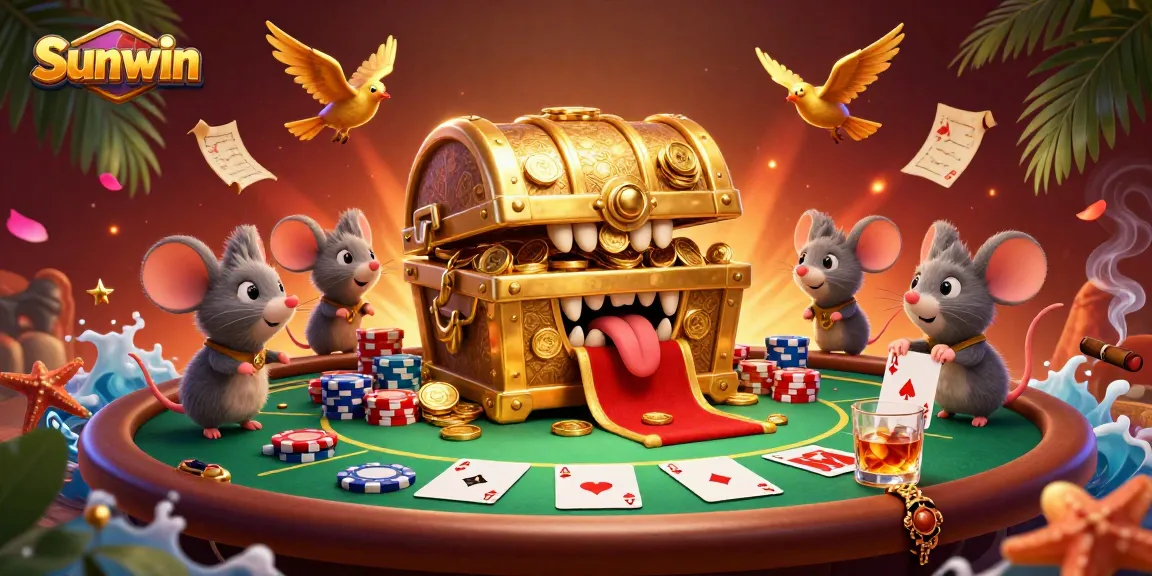 Experience the thrill of Sunwin's gaming with vibrant poker action and rich treasures.