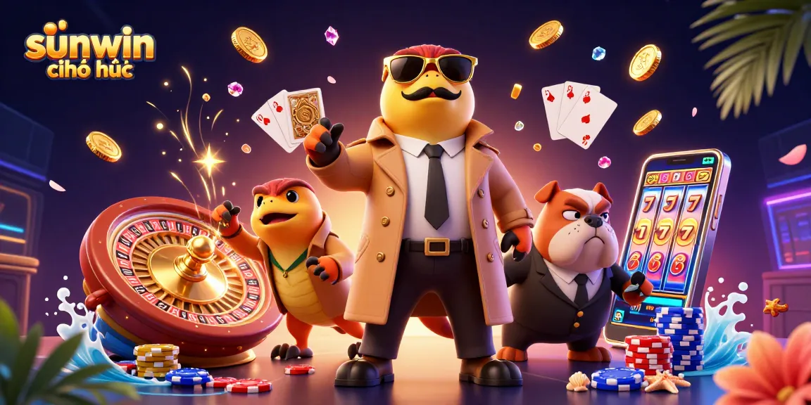 Experience excitement at sunwin chính thức with playful raptors entering a VIP casino lounge.