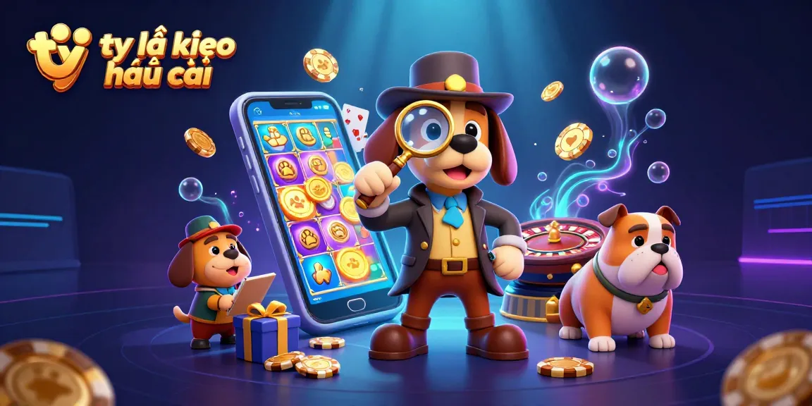 Win big with tỷ lệ kèo nhà cái in this vibrant gambling illustration, showcasing poker, slots, and winning strategy.