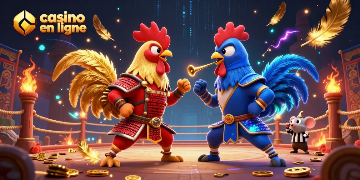 Faites de la magie sur le casino en ligne, où les jeux sont animés avec des coqs combattants intrépides.