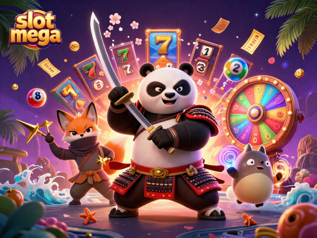 Experience thrilling gameplay with slot mega as our samurai panda and ninja fox conquer the reels.