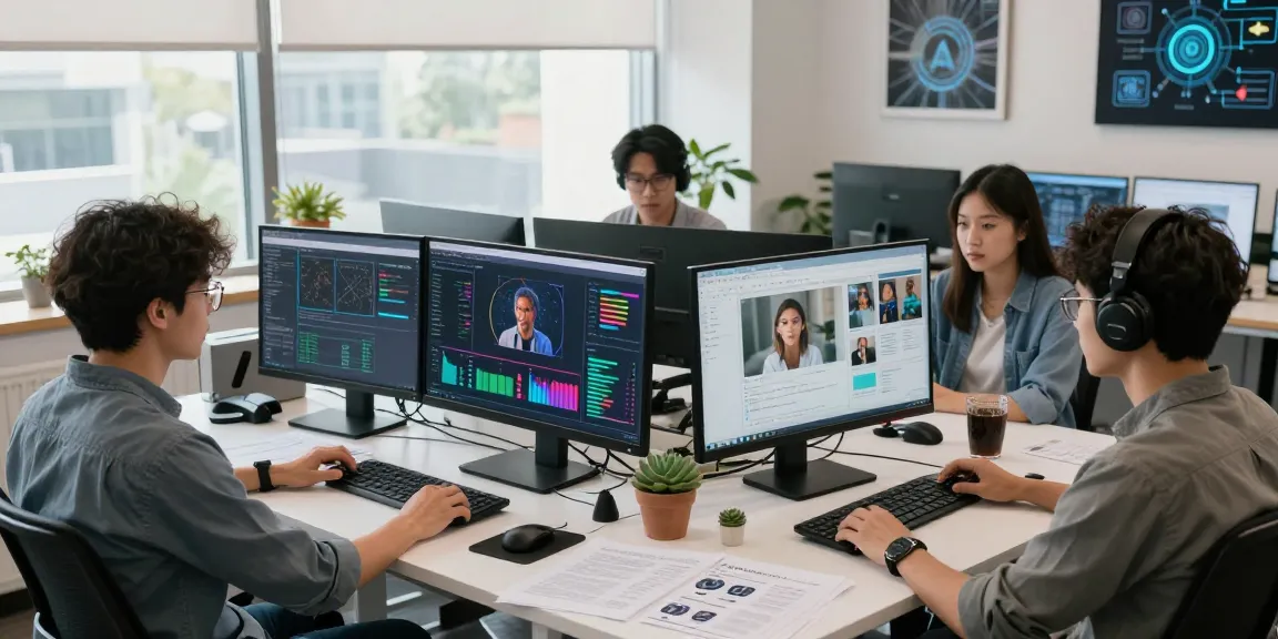 Detect AI image in advanced moderation workspace analyzing content trends