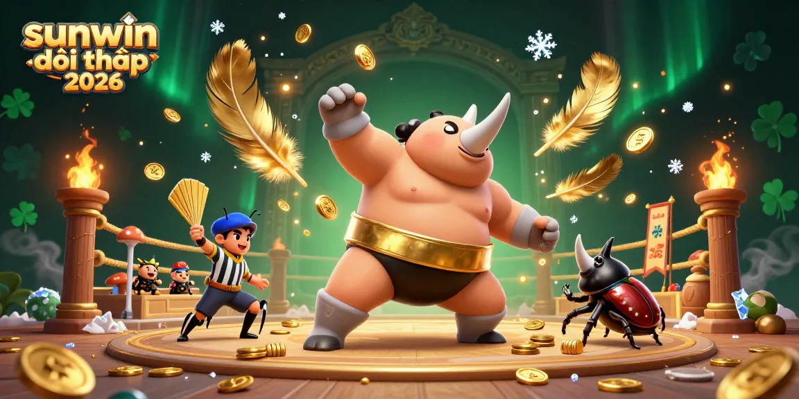 Experience thrilling action at sunwin đổi thưởng 2026 with a vibrant 3D illustration featuring unique casino elements.