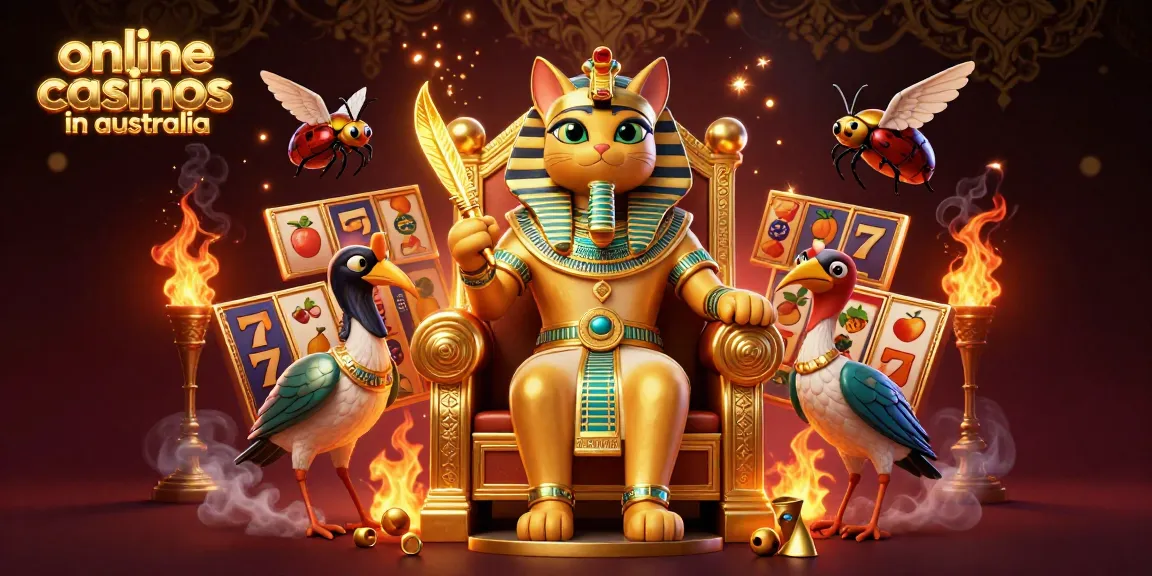 Experience top-tier online casinos in australia with thrilling slot games featuring golden reels and vibrant characters.