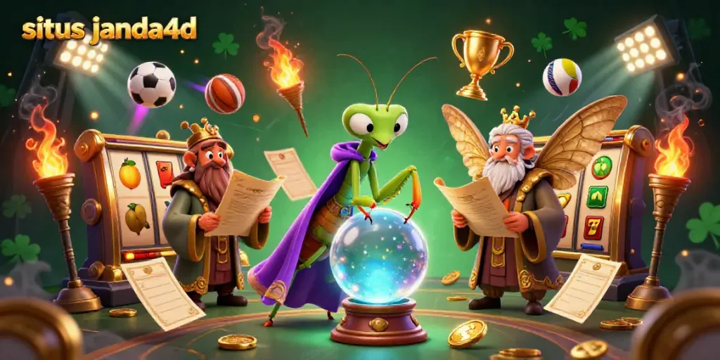 Menampilkan situs janda4d dengan karisma karakter memukau dalam ilustrasi permainan slot yang kaya detail.