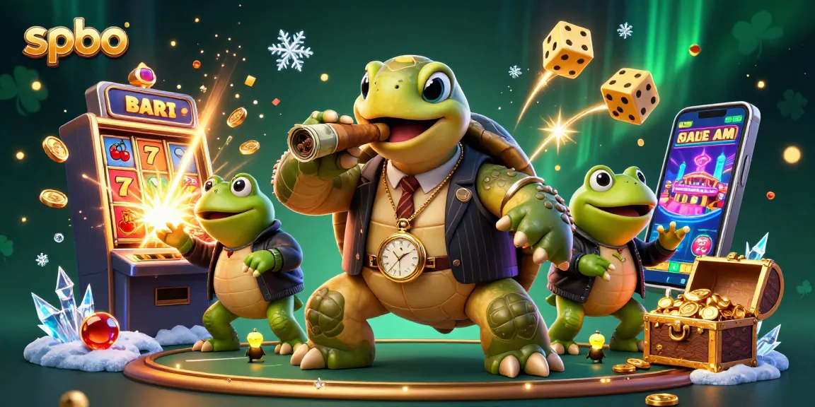 Experience thrilling spbo gameplay with a 3D illustration showcasing cartoon characters and casino excitement.