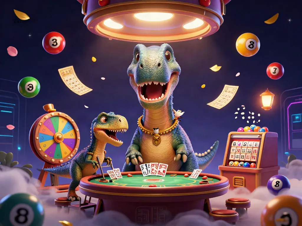 Experience the excitement of xóc đĩa go88 with a vibrant 3D casino scene featuring dynamic gambling elements.