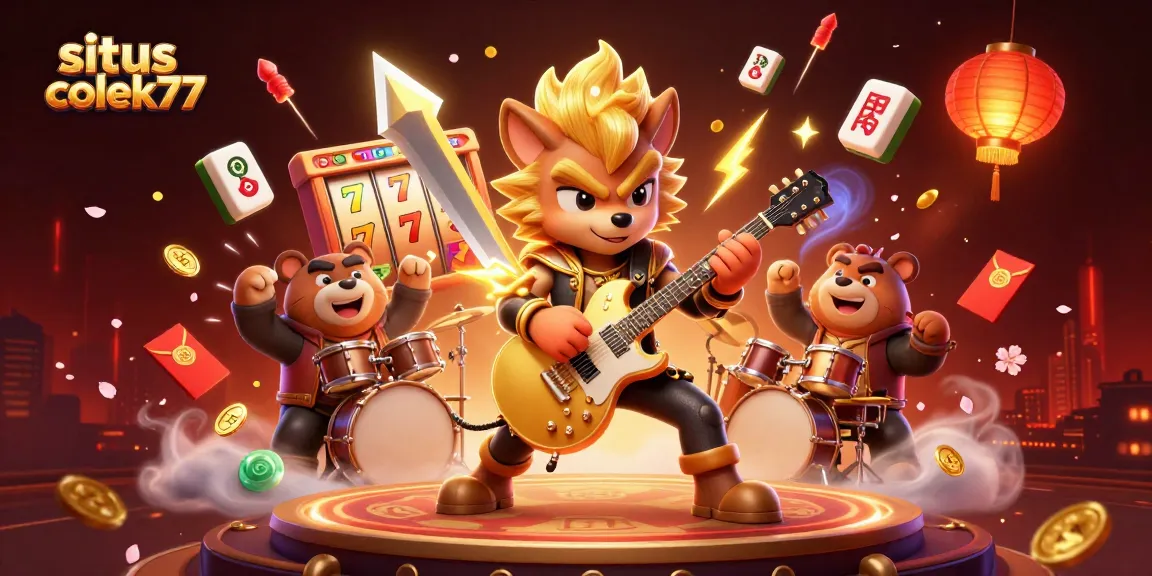 Experience the thrill at situs colek77 with dynamic slot machines and electrifying characters on stage!