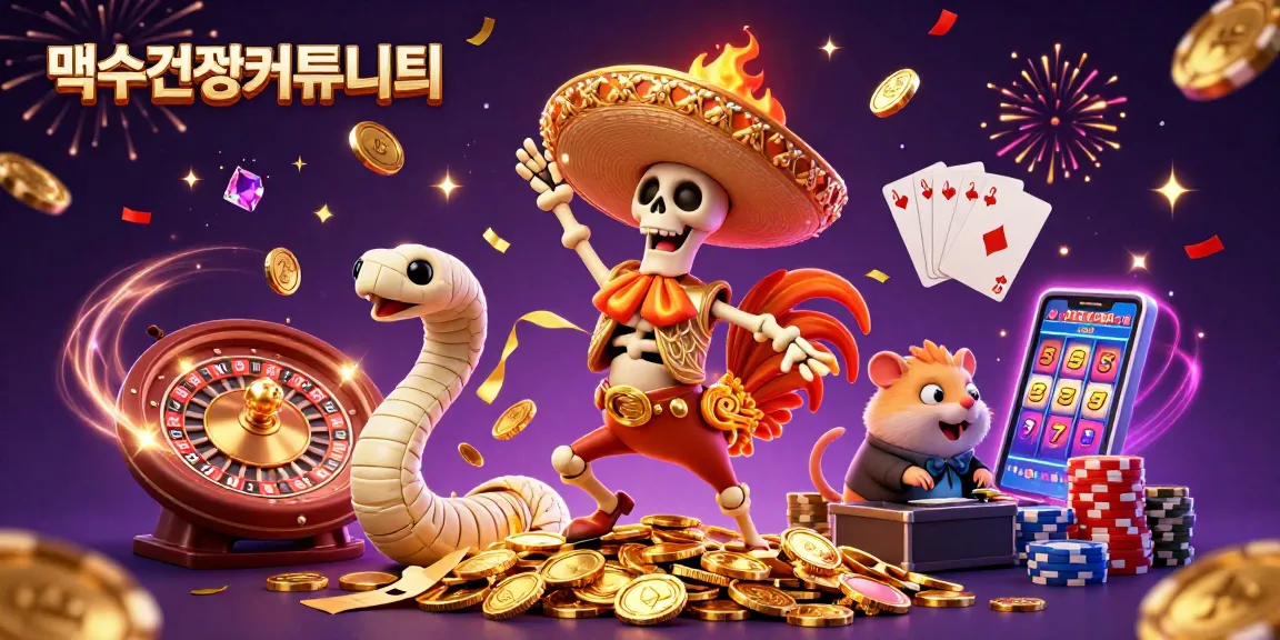 먹튀검증커뮤니티에서 안전하게 배팅하는 모습을 담은 귀여움이 가득한 일러스트