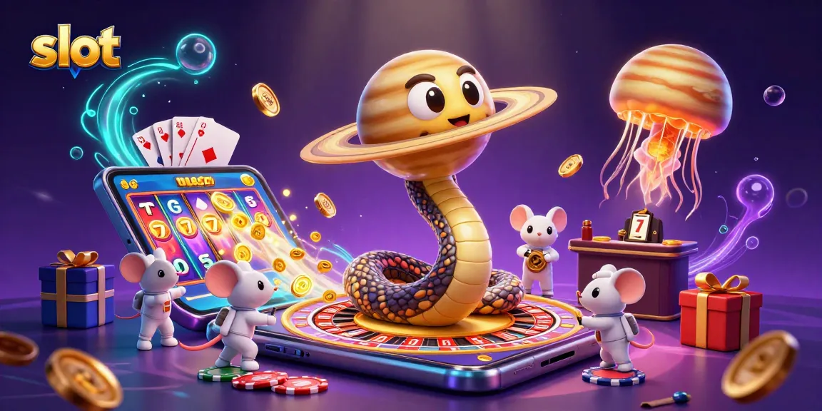 Spin the captivating slot reels with vibrant cosmic dealer and adventurous astronaut mice!