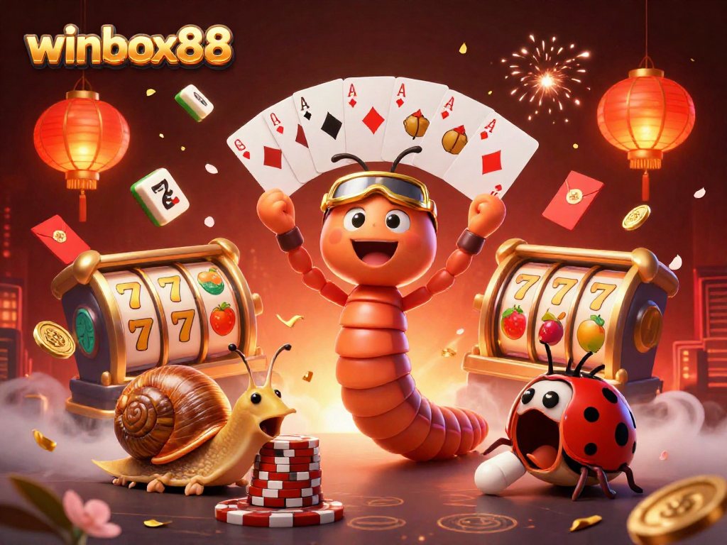 Experience exciting gameplay with winbox88, featuring a vibrant casino scene with dynamic characters and gaming elements.