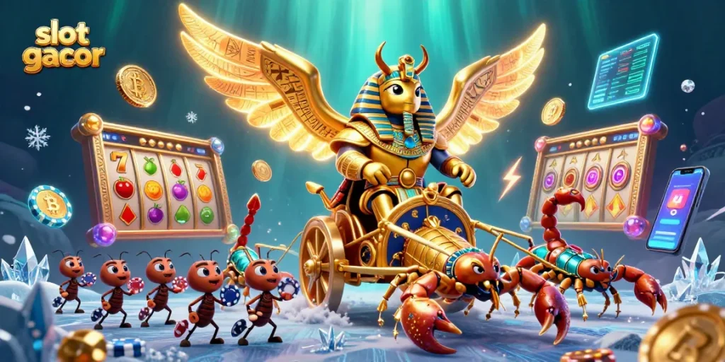 Mainkan slot gacor dengan petualangan karakter unik dan elemen kasino yang menyenangkan.